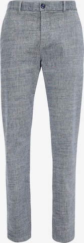 WE Fashion Slimfit Chino in Blauw: voorkant