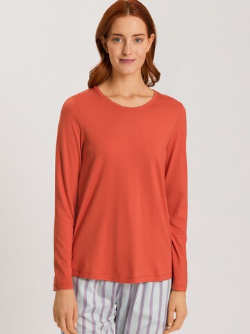 Hanro Shirt ' Sleep & Lounge ' in Orange: front