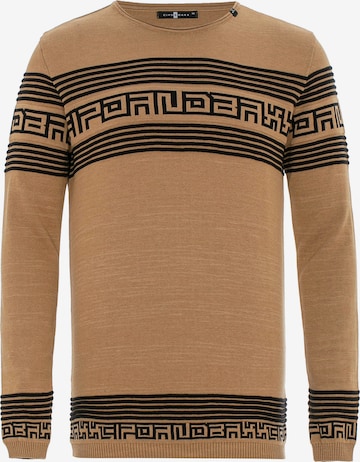 CIPO & BAXX Sweater in Brown: front