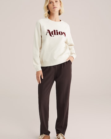 Sweat-shirt WE Fashion en blanc
