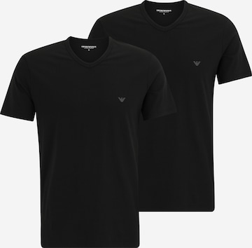 Emporio Armani Koszulka w kolorze czarny: przód