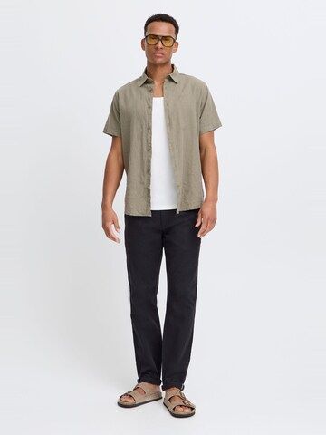 !Solid Regular Leinenhose 'Loran' in Schwarz