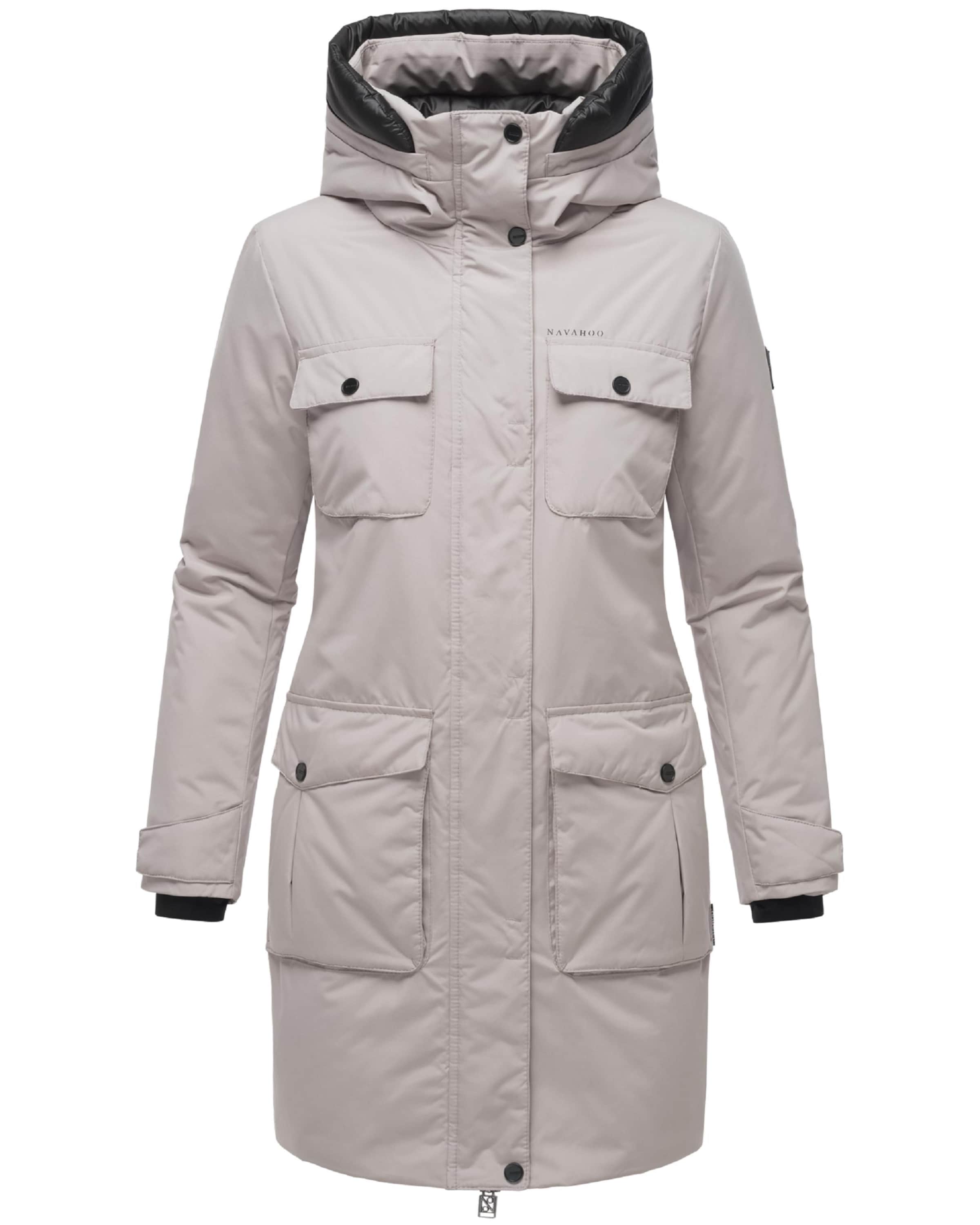 NAVAHOO Winter parka 'Eissturm 14' in Beige