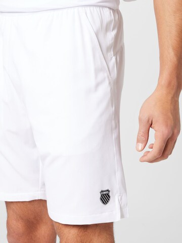 K-Swiss Performance Normalny krój Spodnie sportowe 'HYPERCOURT' w kolorze biały