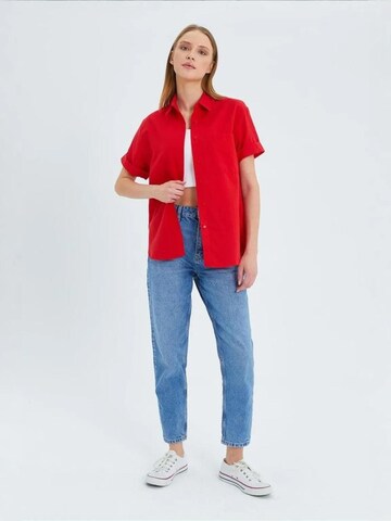 MixRay Bluse in Rot