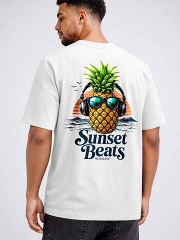 Neverless Shirt 'Sunset Beats' in White