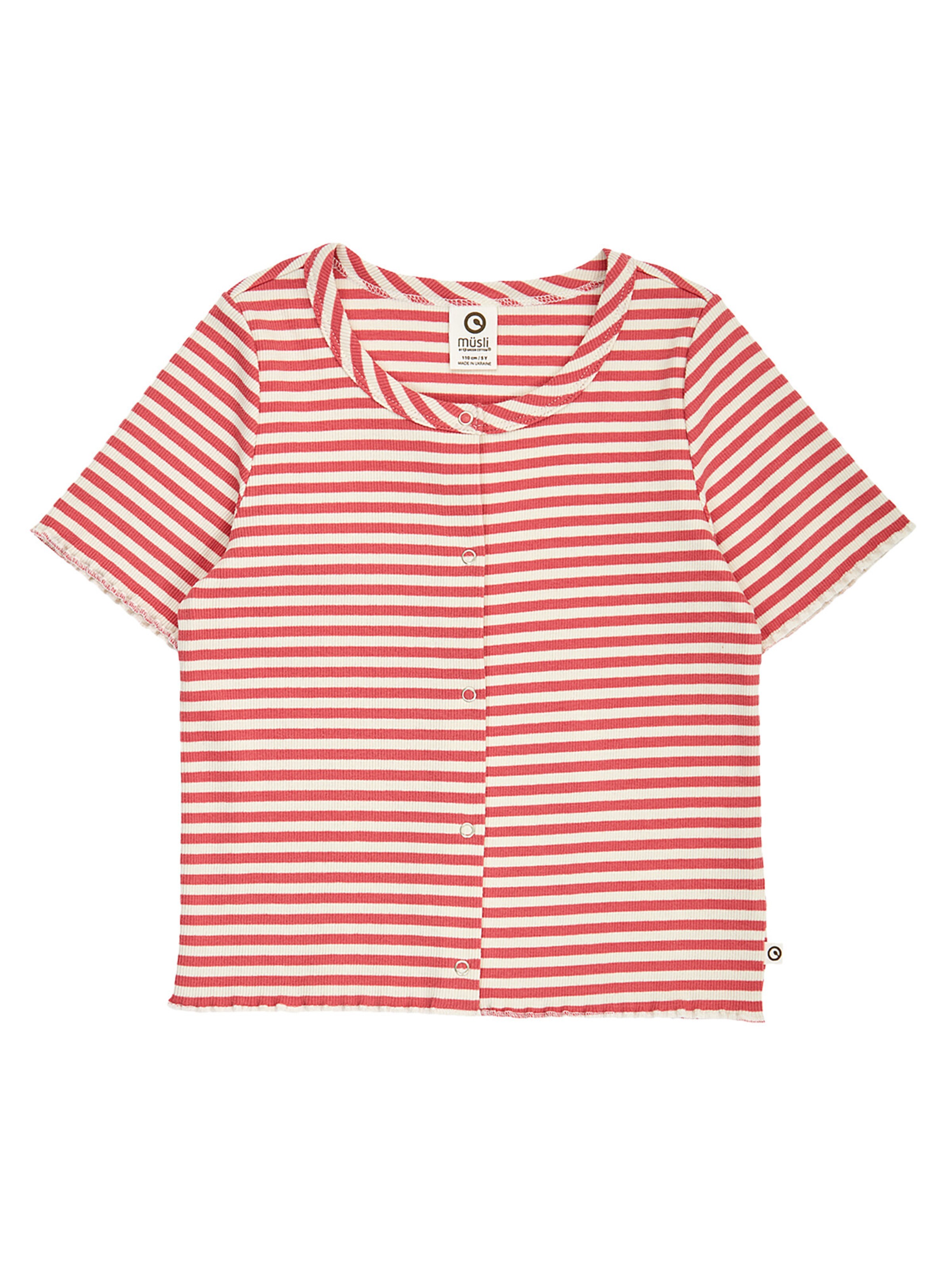 Müsli by GREEN COTTON Shirt in Rood: voorkant