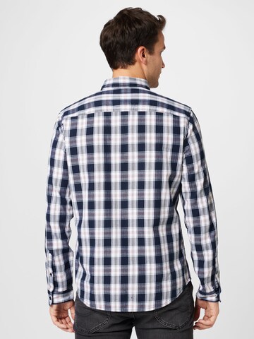 Coupe regular Chemise TOM TAILOR en bleu