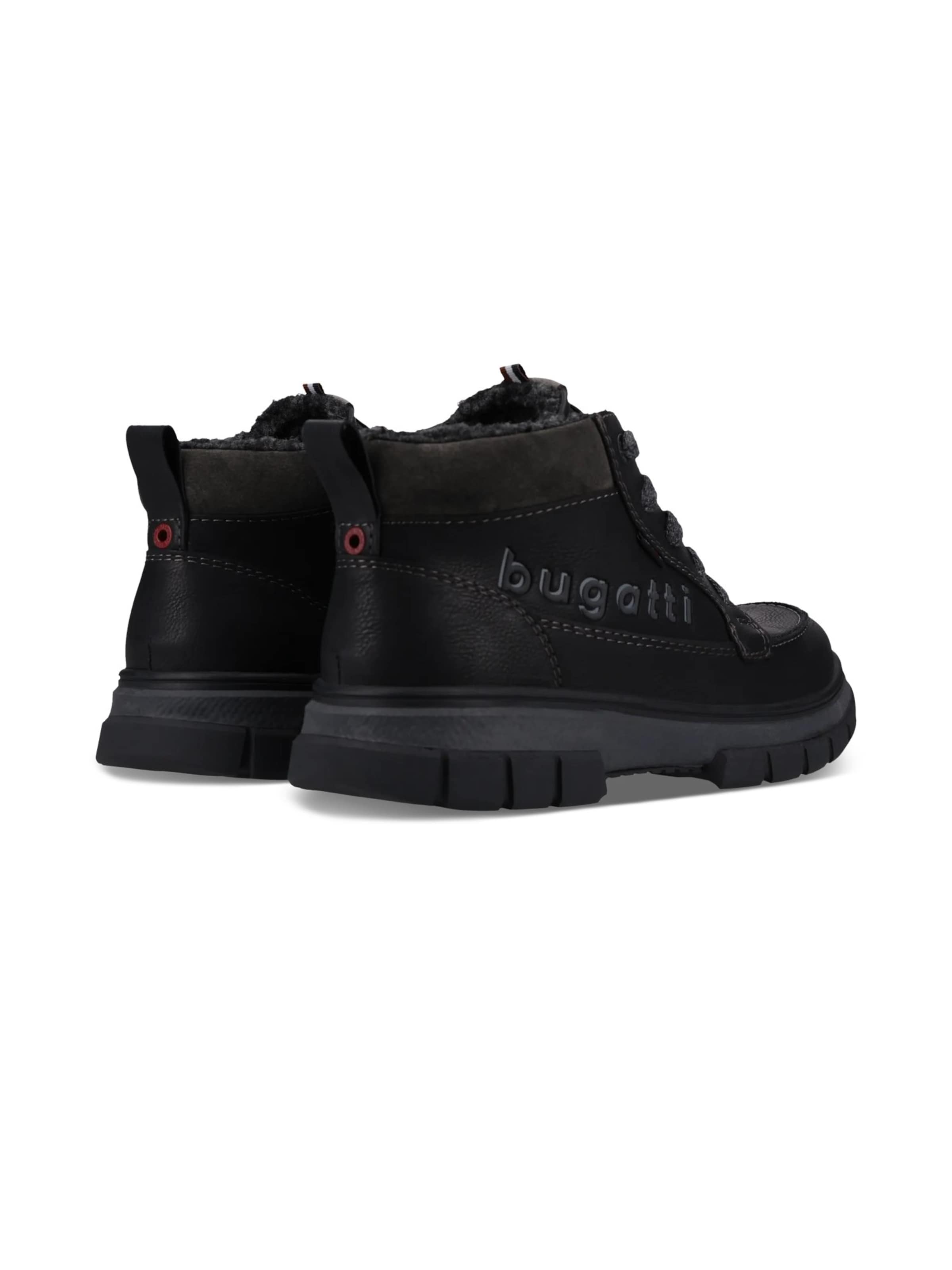 bugatti Schnürboots in Schwarz