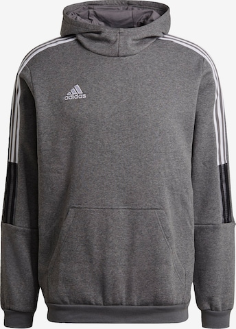 Felpa sportiva 'Tiro 21 Sweat' di ADIDAS SPORTSWEAR in grigio: frontale