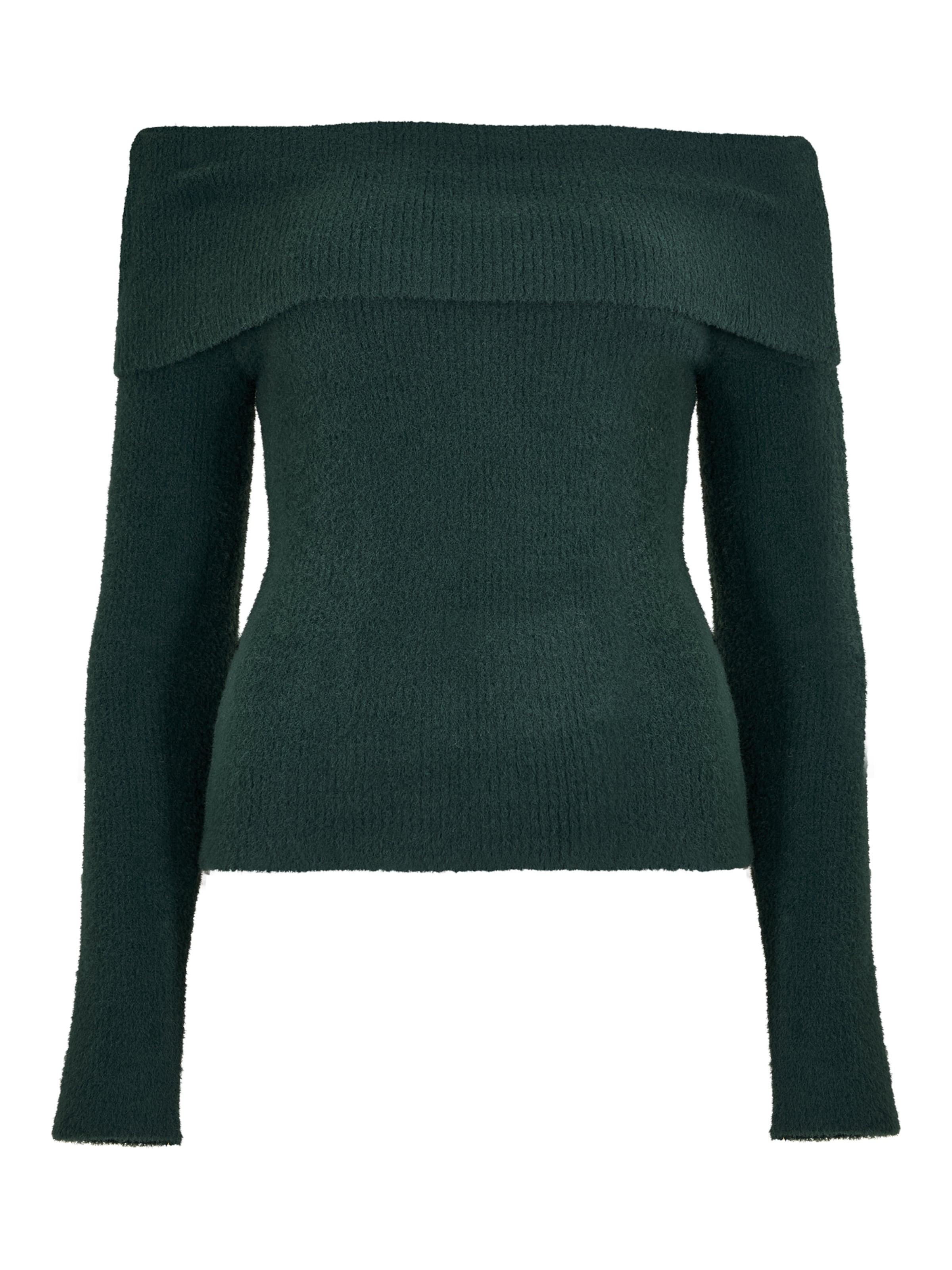 Apricot Sweater 'Bardot' in Green: front