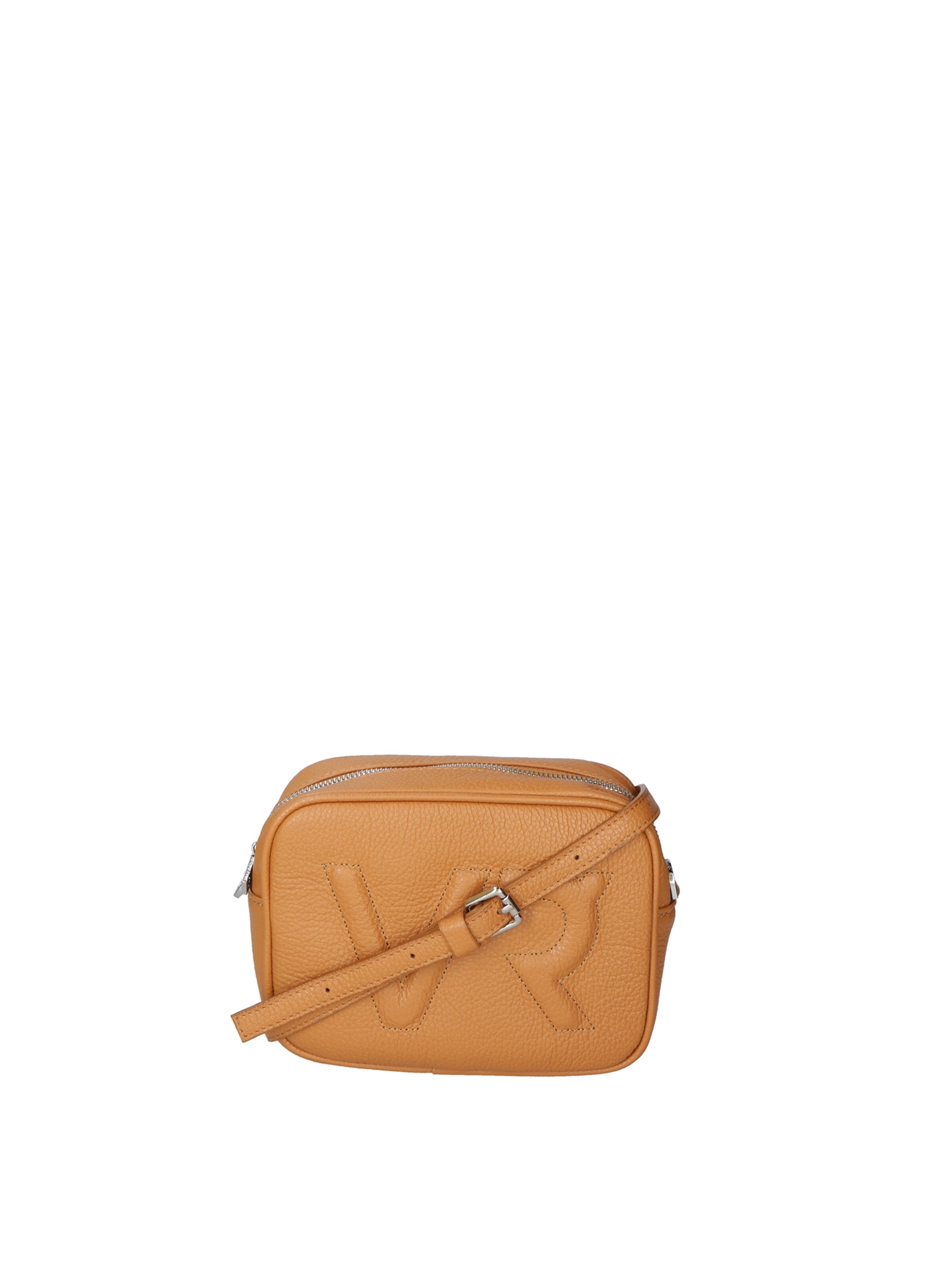 Borsa a tracolla 'Borsa a Tracolla Donna Pelle Virginia Rhinè Zip' di Virginia Rhinè in marrone
