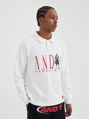 AND1 - Sudadera en blanco: frente