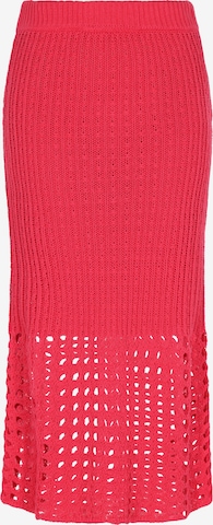 Jupe IZIA en rouge : devant