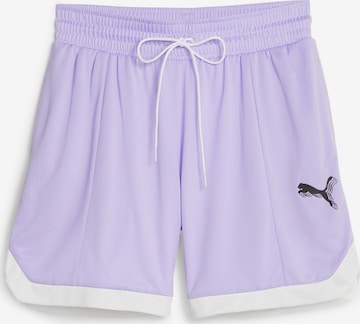 Regular Pantalon de sport PUMA en violet : devant