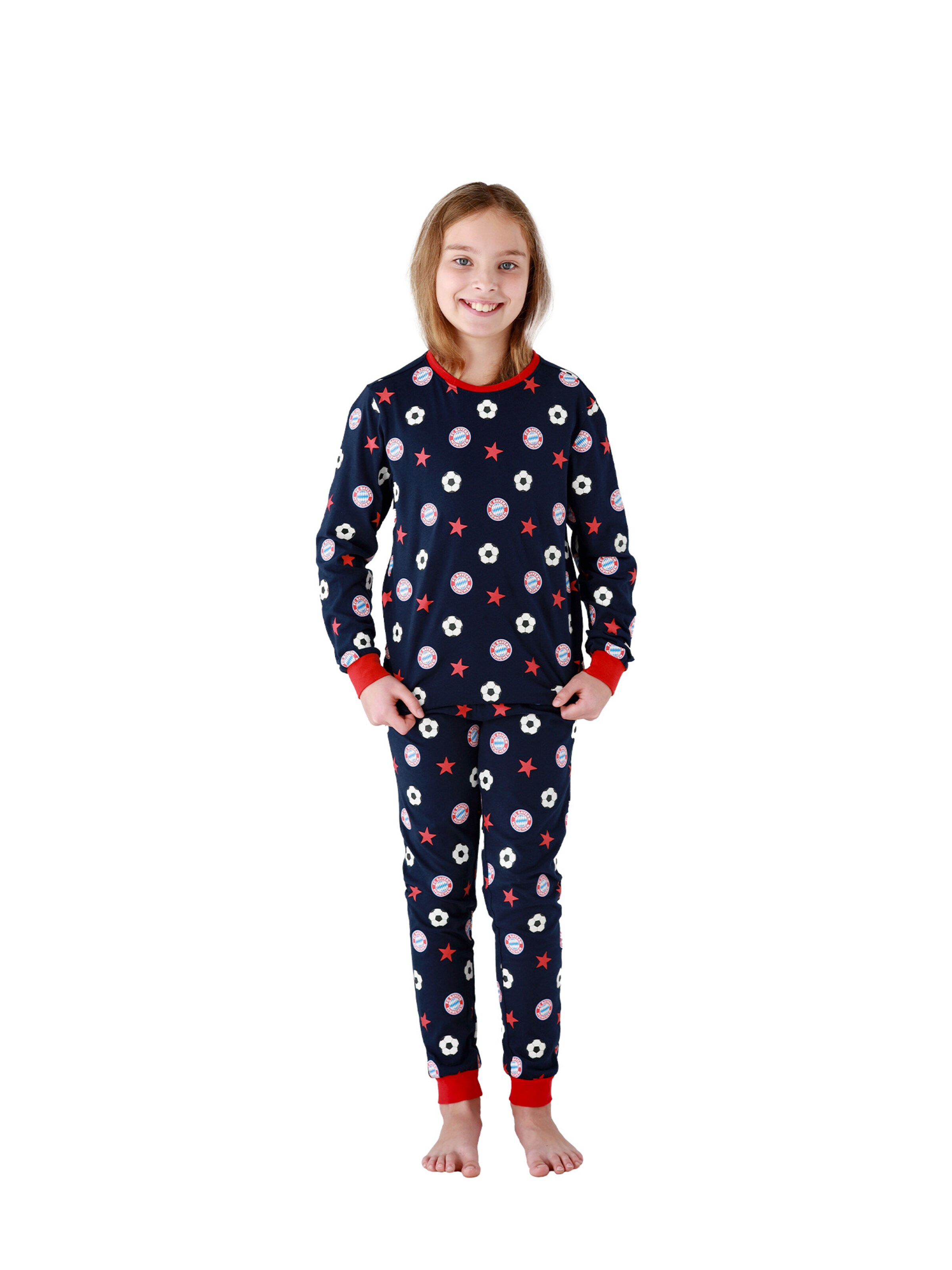 FC BAYERN MÜNCHEN Pajamas in Blue: front