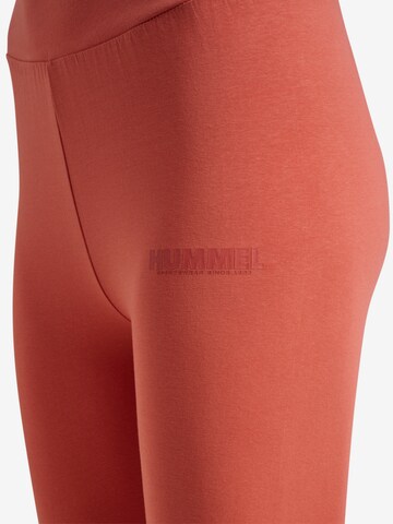 Hummel Skinny Workout Pants in Red