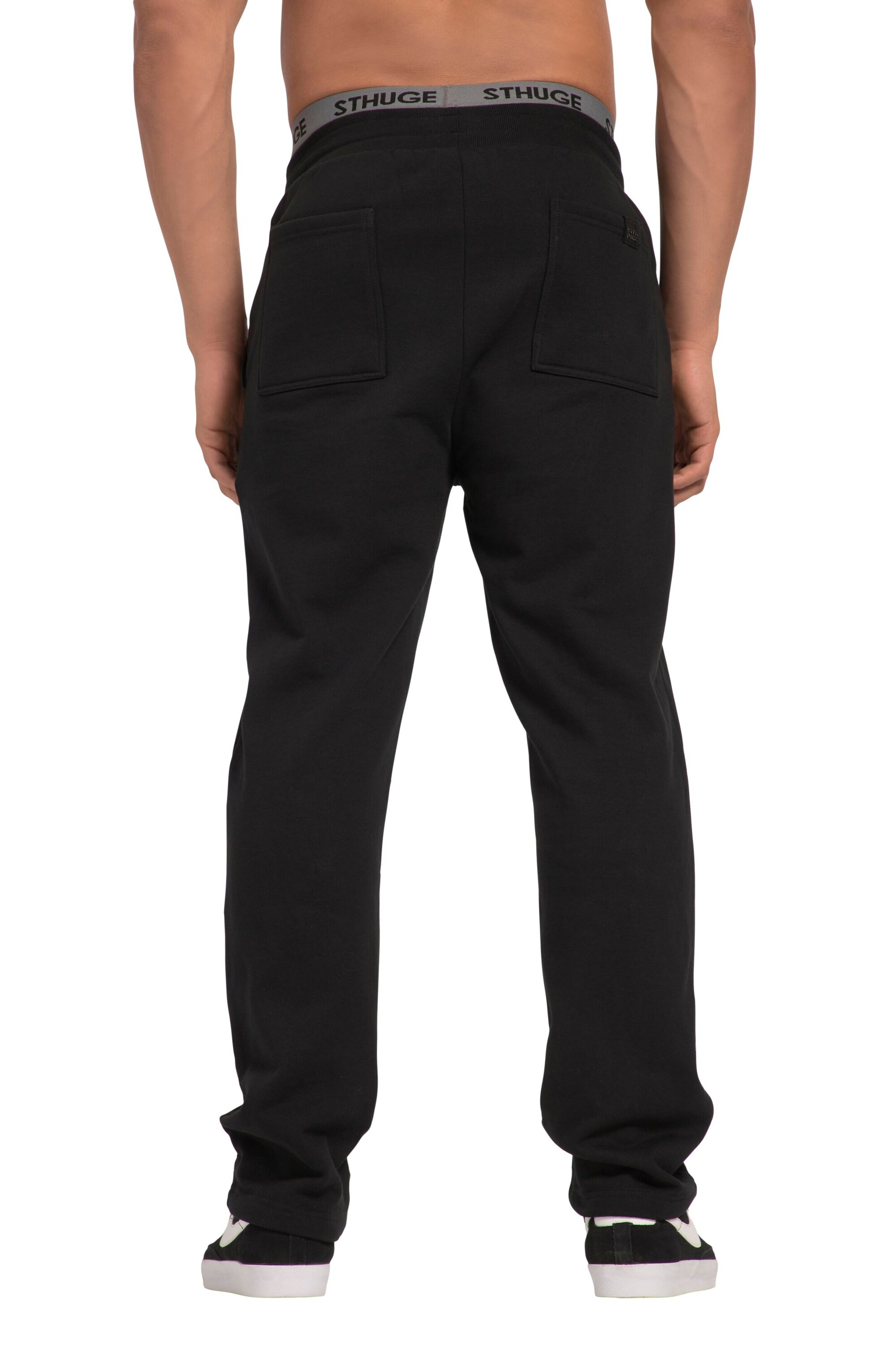 STHUGE Loosefit Broek in Zwart