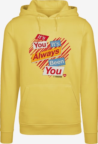 Sweat-shirt 'Sex Education  It's Always You  Netflix TV Series' F4NT4STIC en jaune : devant