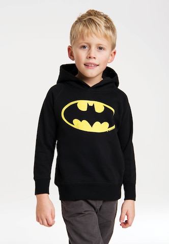 LOGOSHIRT Trui 'Batman' in Zwart: voorkant