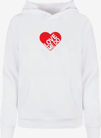 Merchcode Sweatshirt 'Beatles ' in Wit: voorkant