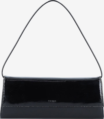 Picard Clutch 'Auguri' in Schwarz: Vorderseite