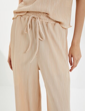 Koton Wide Leg Hose in Beige
