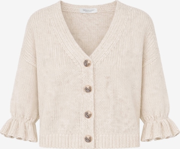 SASSYCLASSY Oversizestrickjacke in Beige: Vorderseite