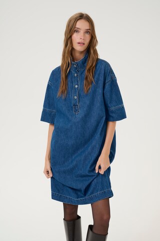My Essential Wardrobe Shirt dress 'Hilma' in Blue: front