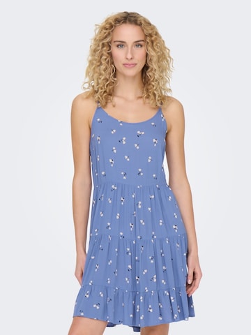 ONLY Letní šaty 'MAJ LIFE' – modrá: přední strana