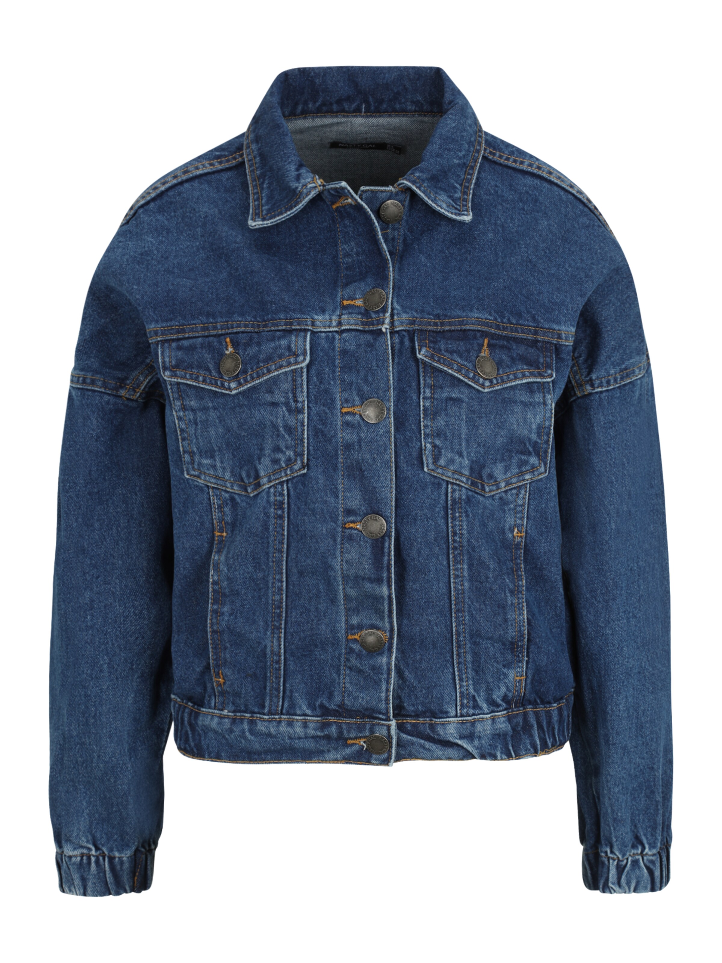 Nasty Gal Petite Between-season jacket in Blue: front