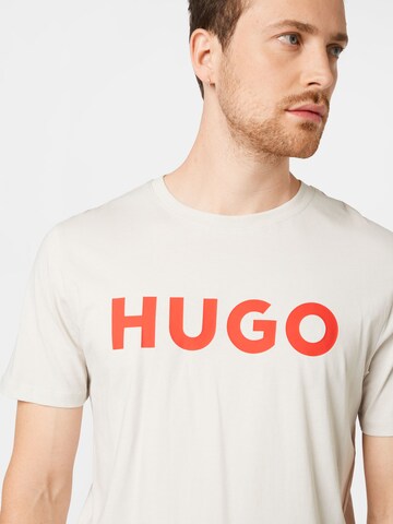 HUGO T-Shirt 'Dulivio' in Beige