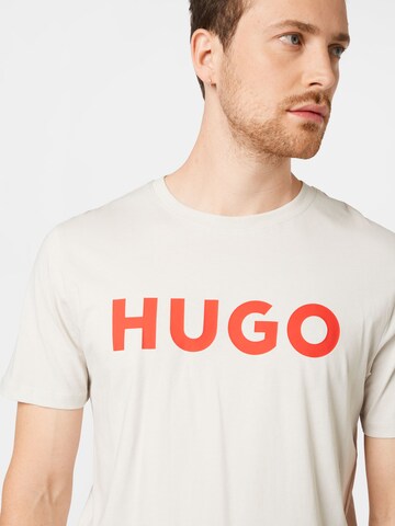 HUGO Μπλουζάκι 'Dulivio' σε μπεζ