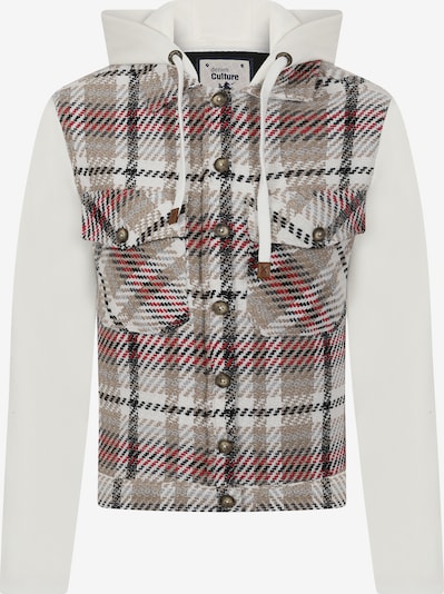 DENIM CULTURE Prijelazna jakna ' Hazel' u miks boja / vuneno bijela, Pregled proizvoda
