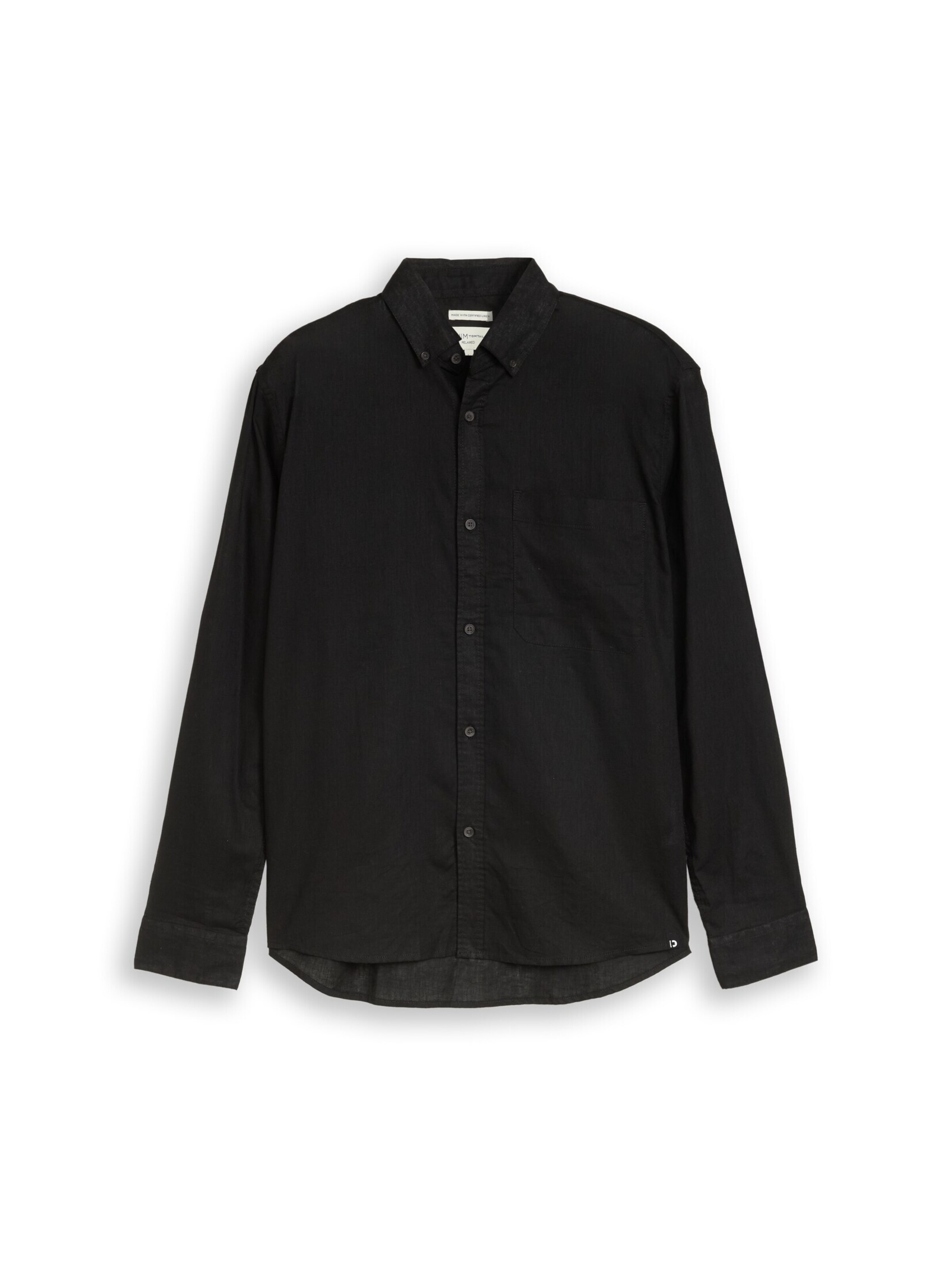 TOM TAILOR DENIM Hemd in schwarz, Produktansicht