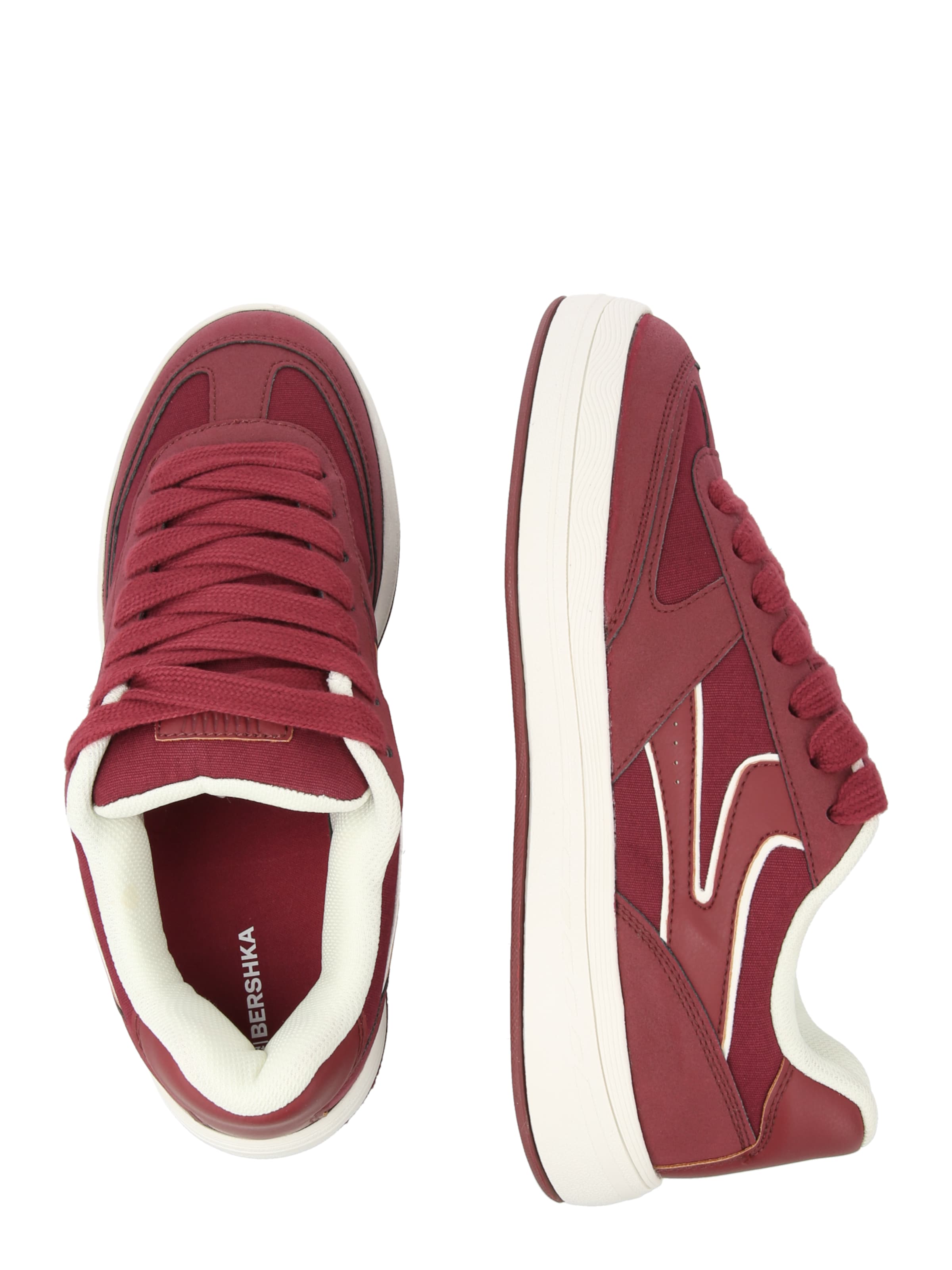 BershkaNiske tenisice - crvena boja
