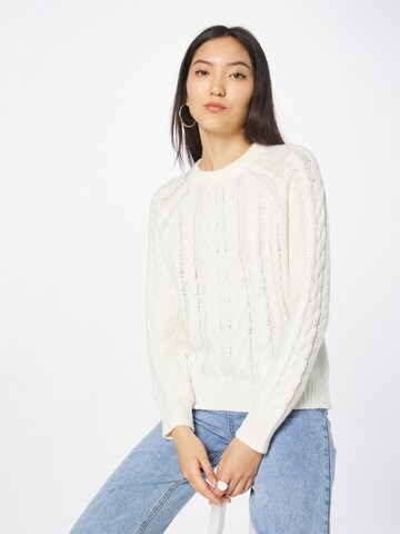 Pull-over OVS en blanc : devant