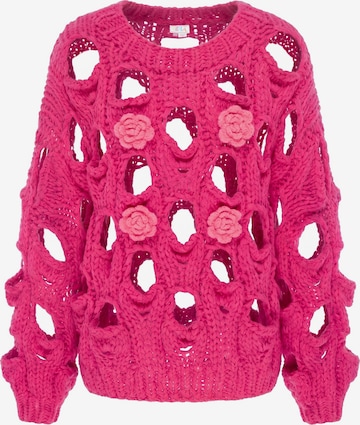 IZIA - Jersey en rosa: frente