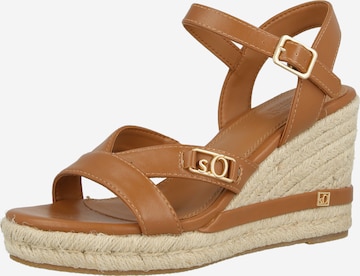Sandale de la s.Oliver pe maro: față