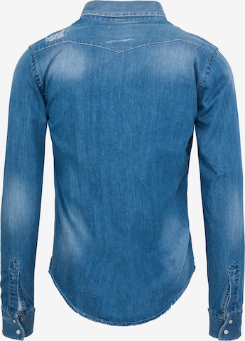 Rock Creek Regular Fit Hemd in Blau