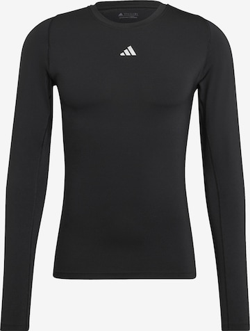 ADIDAS PERFORMANCE Functioneel shirt in Zwart: voorkant