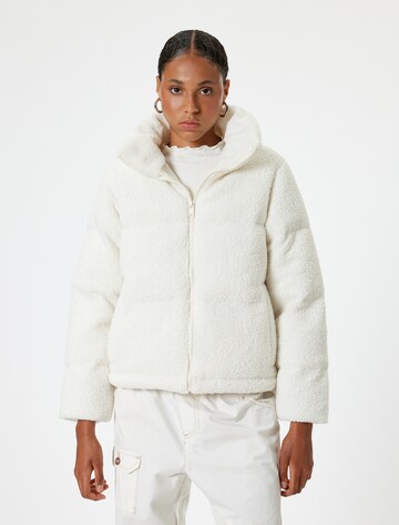Koton Between-Season Jacket in White: front