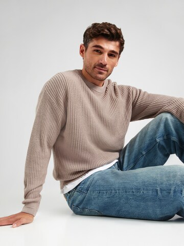 JACK & JONES Pulover 'JJKaito' | siva barva: sprednja stran