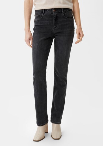 COMMA Regular Jeans in Black: front