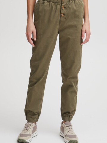 Oxmo - Tapered Calças em verde: frente