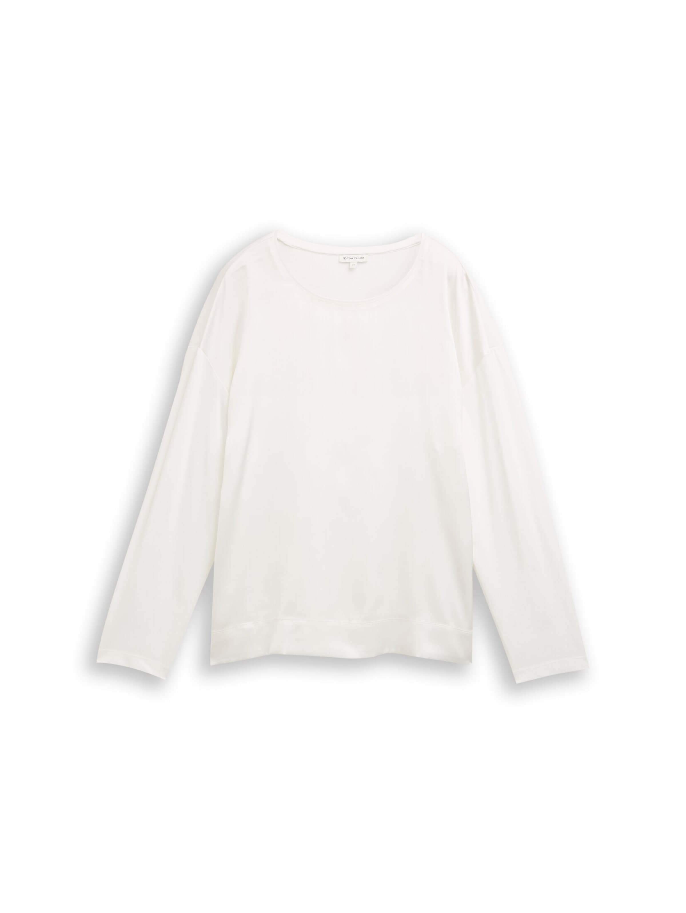 TOM TAILOR Shirt in Wit: voorkant