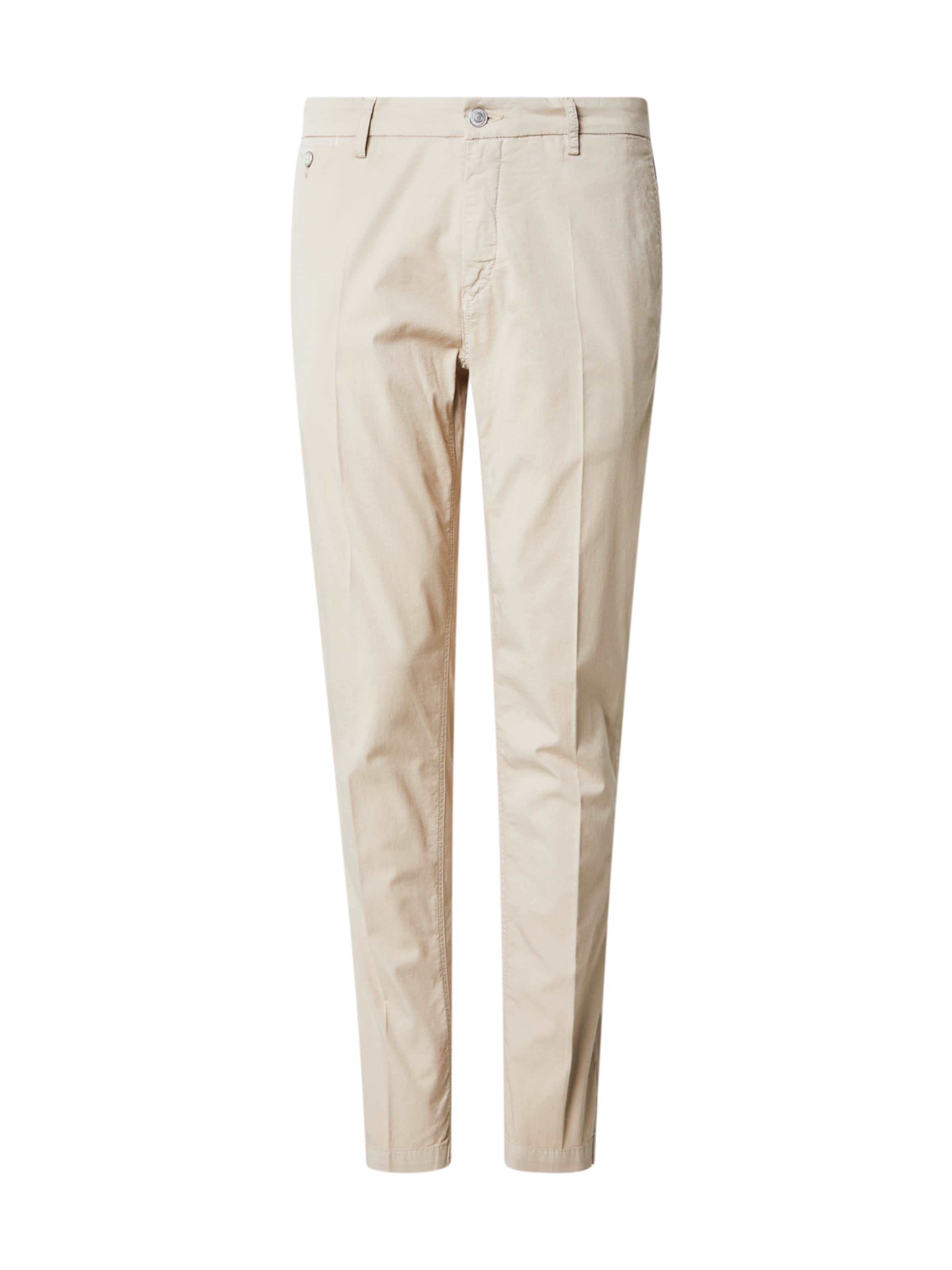REPLAY regular Παντελόνι με τσάκιση 'BENNI' σε μπεζ: μπροστά