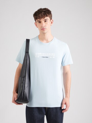 Calvin Klein Jeans Футболка в Синий: спереди