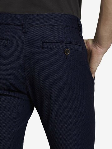 Coupe slim Pantalon chino 'Travis' TOM TAILOR en bleu