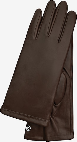 KESSLER Full Finger Gloves 'KEIRA' in Brown: front